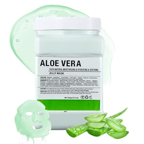 Image of Jelly Mask for Facials, Hydrating & Moisturizing Peel-Off Natural Gel Jelly Face Mask Skin Care, Deep Hydration & Glow, Professional Spa Use Jelly Mask Powder for All Skin Types 23 Fl Oz (Aloe Vera)
