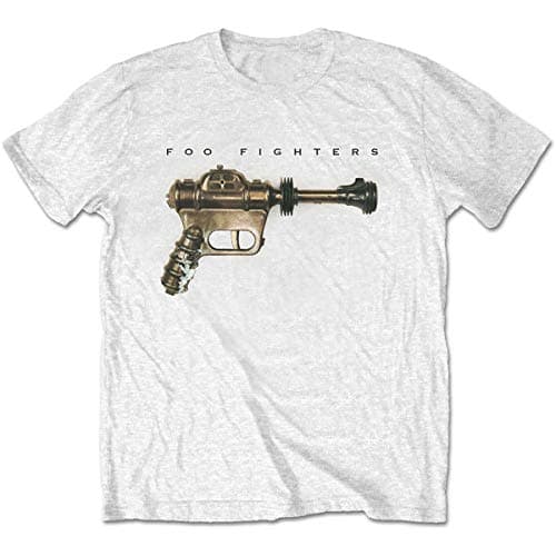 Image of Foo Fighters Ray Gun Official Tee T-Shirt Mens Unisex (Small) White