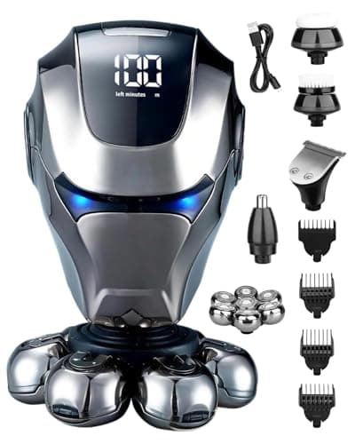 Image of Rantizon Head Shavers for Men 2025 Upgraded 7D Skull Shaver with LED Display, Waterproof Electric Head Shaver for Bald Men, Hair Trimmer Grooming Kit with USB