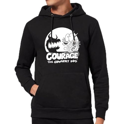 Image of Zavvi Official Courage The Cowardly Dog Spotlight Hoodie Adults - Black - XXL