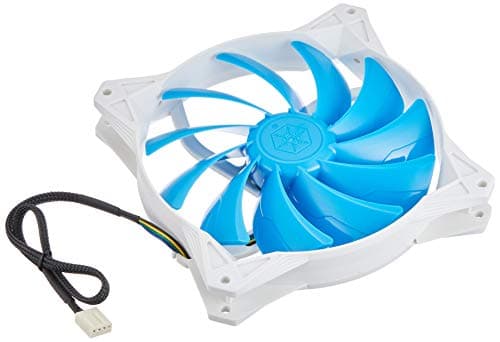 Image of SilverStone SST-FQ141 - FQ Series Silent Computer Case Cooling Fan 140mm PWM, High Airflow, blue-white