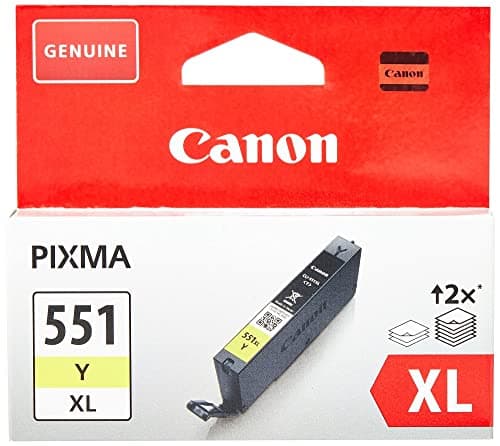 Image of Canon Cli-551xl High Capacity Ink Cartridge, Yellow - CLI551Y XL