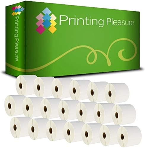 Image of Printing Pleasure 20x Compatible Zebra 76mm x 51mm White Direct Thermal Labels (1000 Labels per Roll) for Zebra, Toshiba, Citizen, Eltron, Orion, UPS Label Printers