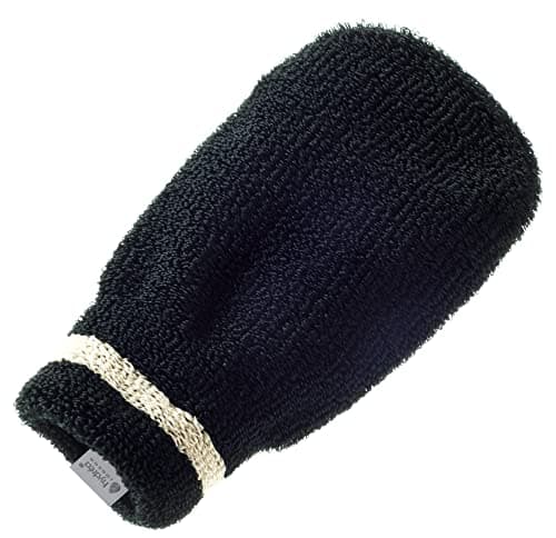 Image of Hydréa London Black Elegance Exfoliating Spa Mitt Medium/Hard Texture