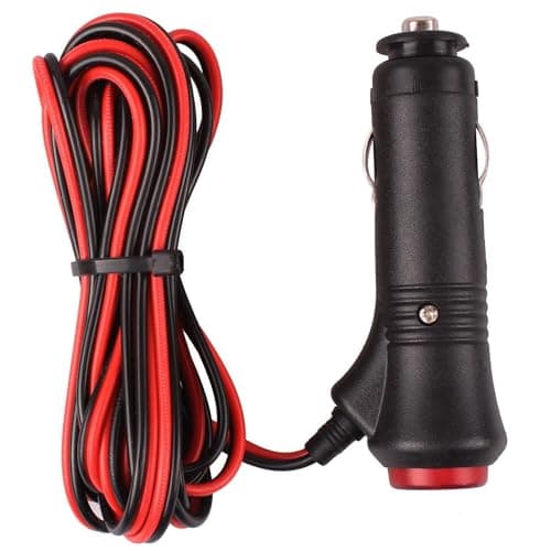 Image of Universal Motorcycle Truck Car Cigarette Lighter Power Plug Cable Adapter Male Lighter with Switch Button Built-in 12V-24V 5A (10FT/3 Meters with Indicator Light)