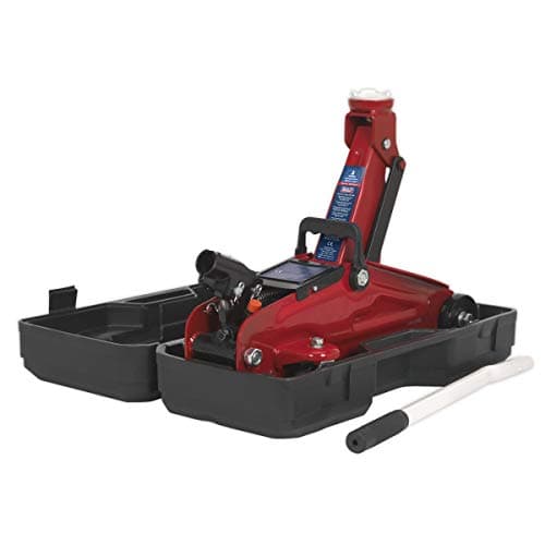 Image of Sealey 2T Hydraulic Trolley Jack (2 Tonne) Short Chassis with Moulded Case