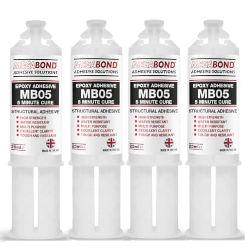 Image of Megabond Rapid Epoxy MB05 Clear Fast Setting Epoxy 2 Part Glue (Pack of 4) (4)