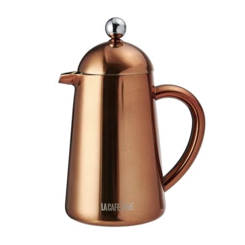 Image of La Cafetière Havana Copper Stainless Steel Double Walled Cafetière, Three Cup, Gift Boxed