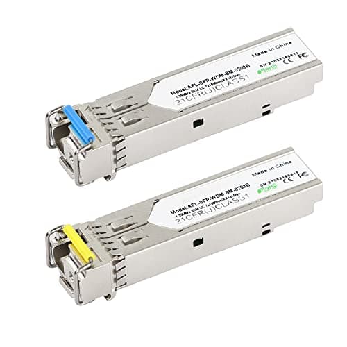 Image of CERRXIAN 1.25G Single Mode BIDI SFP LC Module Fiber Transceiver,SFP-WDM-SM,3KM LC Tx1550nm/Rx1310nm-1 Pair