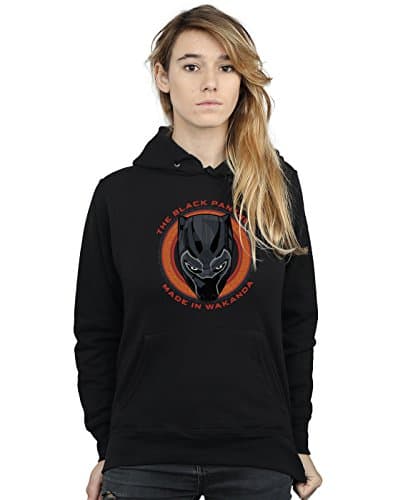 Image of Marvel Women's Black Panther Made in Wakanda Red Hoodie Black Small