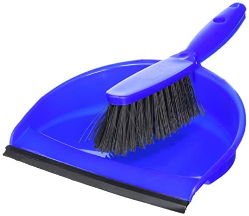 Image of Jantex CC932 Soft Dustpan and Brush Set, 220 mm Wide, Blue