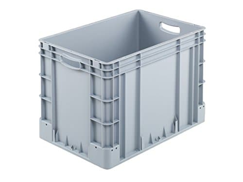 Image of Hünersdorff Euro Container Polypropylene 400 x 600 mm, Light Grey, 417107