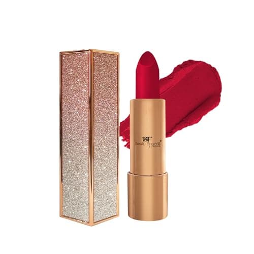 Image of Beauty Forever Semi Matte Lipstick with Vitamin E, Plumping and Long Lasting, 3.6gms (584 Red)