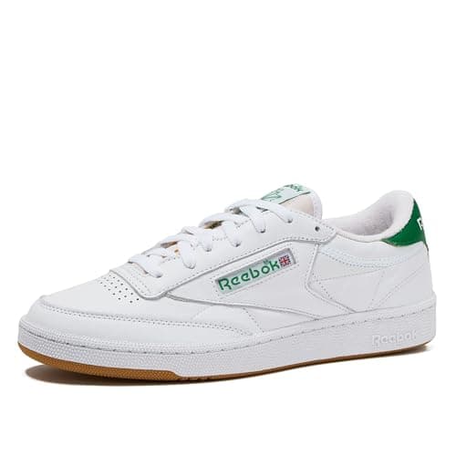 Image of Club C 85 Vintage Tennis Sneakers for Men, Footwear White/Glen Green/Rubber Gum 1, 9 UK