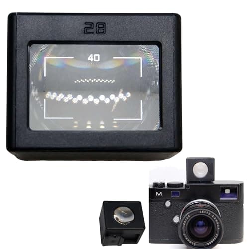 Image of 28mm Optical Waist Level Viewfinder, 40mm External Optical Side Axis Viewfinder for Ricoh GR, for Leica X Series Cameras, Camera Viewfinder for Precise Framing and Enhanced Shooting Experience