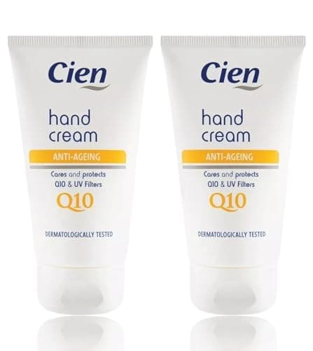 Image of 2x Lidl - Cien | Anti Aging Hand Cream with Q10 & UV Filters | 75 mL Each [PACKAGE MAY VARY]