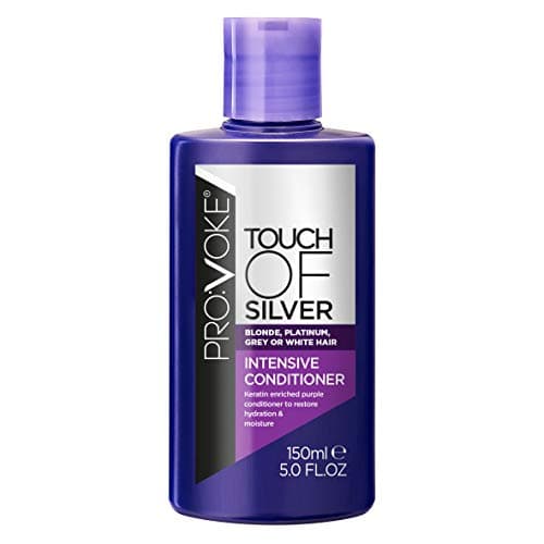 Image of PROVOKE Touch Of Silver Purple Intensive Conditioner 150 ml, Deeply Nourishes Blonde, Platinum, White or Grey Hair In Need of a Hydration Boost