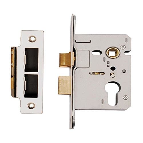 Image of Euro Profile Mortice Sash Fire Rated Lock Case Brass 76mm