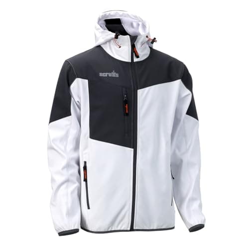 Image of Scruffs Men's Worker Softshell Jacket White/Graphite - M