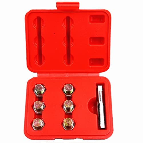 Image of BestsQ Oil Drain Plug Tap Thread Repair Kit Oil Pan Screws Rethread Tool M13 x 1.5MM
