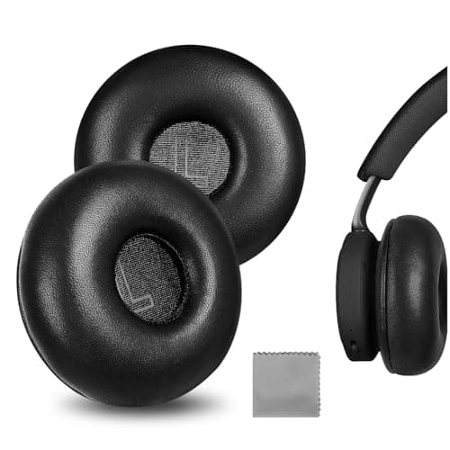 Image of Geekria Elite Sheepskin Replacement Ear Pads Compatible with Bang & Olufsen Beoplay H8i Headphones Ear Cushions, Repair Parts (Black)