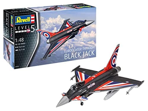 Image of Revell 03820 Eurofighter Typhoon Black Jack“ 1:48 Scale Unbuilt/Unpainted Plastic Model Kit