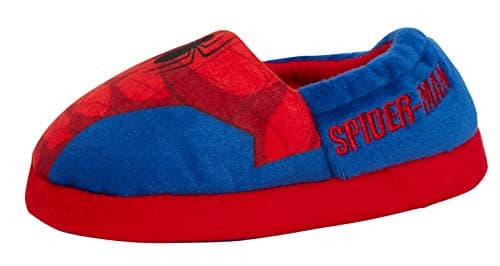 Image of SPIDER-MAN Boys Spiderman Slippers Red/Blue 10 UK Child