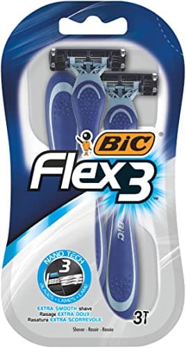 Image of BIC Flex 3 Comfort Disposable Razors - Pack of 3