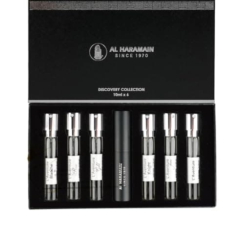 Image of Al Haramain L’Aventure Collection Discovery Set 6 x 10ml | Arabic Perfume for Women & Men | Luxury Mini Travel-Size Fragrance Set | Perfect Premium Perfume Gift Set for All Occasions