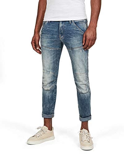 Image of G-STAR Men's 5620 3D Zip Knee Skinny Fit Jeans, Dark Aged Black, 30W x 34L