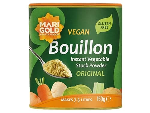 Image of Marigold Vegetable Bouillon Powder 150g – Instant Vegan Stock powder, Natural Ingredients, No Artificial Additives – Ideal for Soups, Stews & Sauces