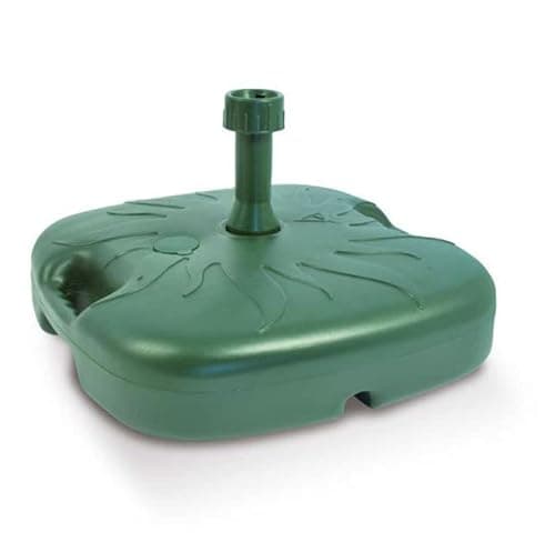 Image of URBNLIVING 18L White Anthracite Garden Patio Plastic Umbrella Stand Sun Shade Parasol Base (Green)