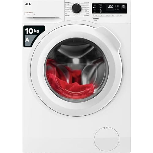 Image of AEG 5000 Series Washing Machine 10kg LFX50142B, AutoSense Optimise Water & Energy Usage By Measuring Load Size, 10kg Load, 1400 rpm, AntiAllergy Program, Quick Wash, TimeSave, Class A