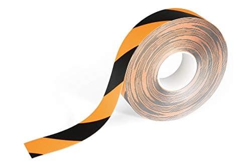 Image of Durable DURALINE Floor Marking Tape - Removable Self-Adhesive & Anti-Slip - 30 Metre Roll - Perfect for Marking Safety Hazards in Warehouses - Yellow and Black