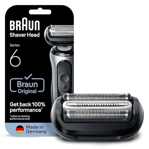 Image of Braun Original Series 6 Electric Shaver Replacement Head, 64B - Get Back 100% Shaving Performance, Compatible with 60, 61, 62 Generation Shavers, Made in Germany