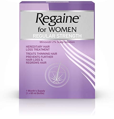 Image of Regaine for Women Regular Strength Scalp Solution, Hereditary Hair Loss Treatment with Minoxidil, Helps Regrow Hair and Prevents Further Loss, 60 ml (1 Month Supply), design/packaging may vary