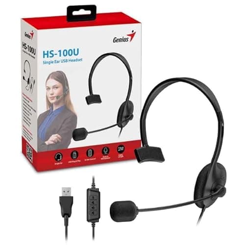Image of MIC GENIUS HS-100U USB MONO HEADSET