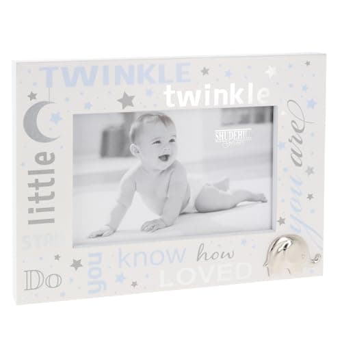 Image of Shudehill Giftware Baby Boy & Girl Photo Frame - Love You & Twinkle Designs