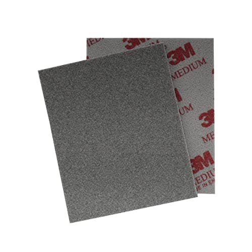 Image of 3M Softback Sanding Sponge Aluminum Oxide Abrasive Pad 4-1/2 Inch x 5-1/2 Inch, Medium 120-180 Grit (Set of 2)
