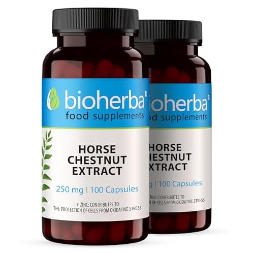 Image of Horse Chestnut Extract 250 mg – 200 Capsules | Traditional Herbal Supplement for Vein Health and Daily Circulation Support