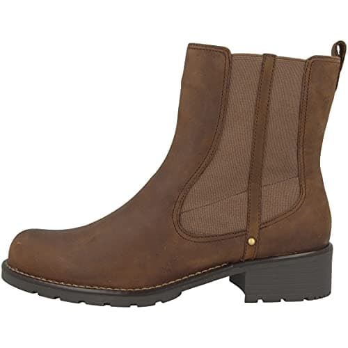 Image of Clarks Women's Orinoco Club Short Shaft Boots, Brown Brown Snuff, 3 UK
