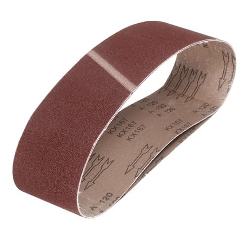 Image of sourcing map 152mm x 1220mm Sanding Belts, 2 Pcs 120 Grits Aluminum Oxide Abrasive Belt Sander File Belt for Woodworking, Metal Polishing, Knife Sharpener