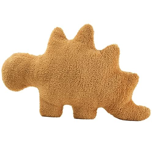 Image of Pipihome Dino Chicken Nugget Pillow, Chicken Nugget Plush Funny Stuffed Animal Soft Huggable Pillow Cushion Toy for Kids and Adults