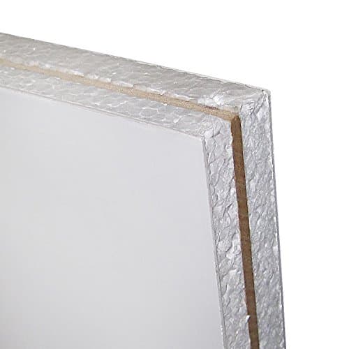 Image of White UPVC Flat Half Door Panel MDF Reinforced (W: 750mm x H: 750mm x D: 28mm) 28mm Thick Plastic Filled
