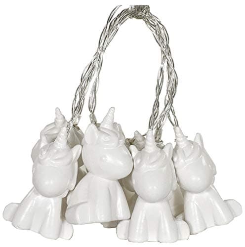 Image of iscream Fizz Creations Color Changing 10 Light Unicorn 78.75" Long Battery Operated Light String