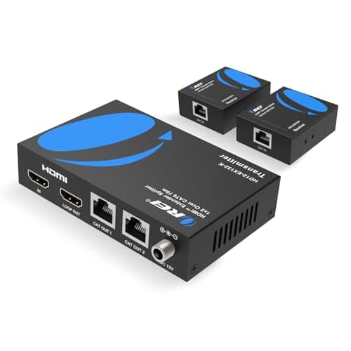 Image of OREI 1x2 HDMI Extender Splitter Over Single Cable CAT6/7 1080P EDID Management - Up to 132 Ft - Loop Out - Low Latency