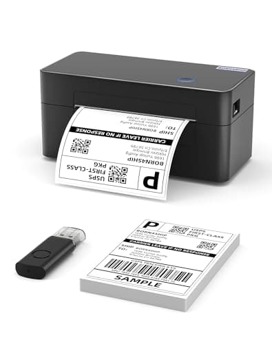 Image of BORN4SHIP 4x6 Thermal Printer, USB Shipping Label Printer, Label Maker Machine for Shipping Packages, DHL, Amazon, Etsy, UPS, Compatible with Windows,Mac OS and Linux Systems (USB Only)