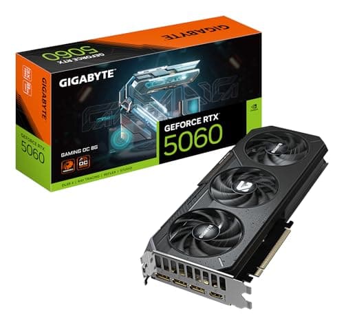 Image of Gigabyte GeForce RTX 5060 Gaming OC 8G Graphics Card - 8GB GDDR7, 128bit, PCI-E 5.0, 2595 MHz Core Clock, 3 x DisplayPort, 1 x HDMI, GV-N5060GAMING OC-8GD