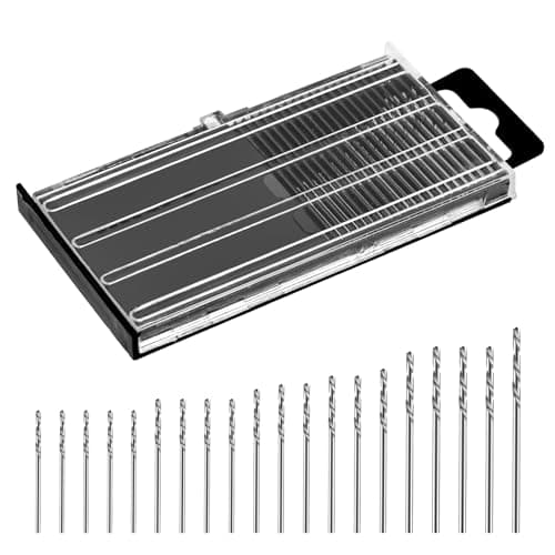 Image of Jeffdad 0.3-1.6 mm Micro Drill Bit Set, Hss Twist Drill Bit Mini Drill Bits Fully Ground High-Speed Steel Micro Drill Bit for Plastic Wood Soft Metal (20)
