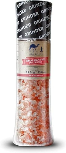 Image of Silk Route Spice Company Himalayan Pink Rock Salt Giant Grinder - 390g/13.8oz